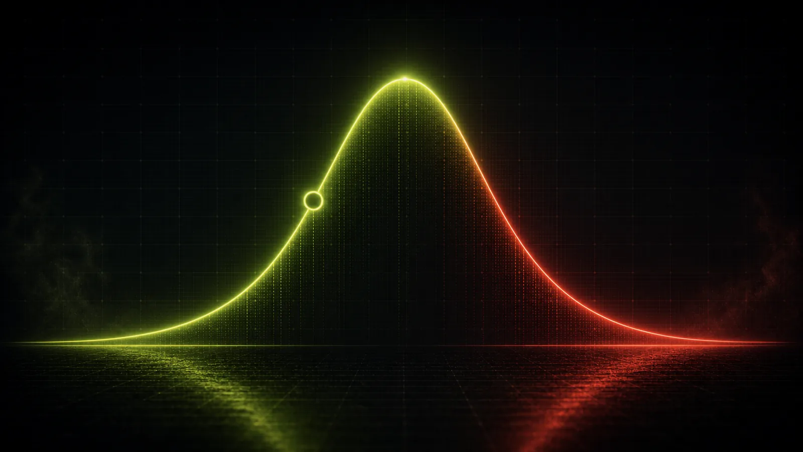 An inverted-U curve rises into focus and falls into overstrain