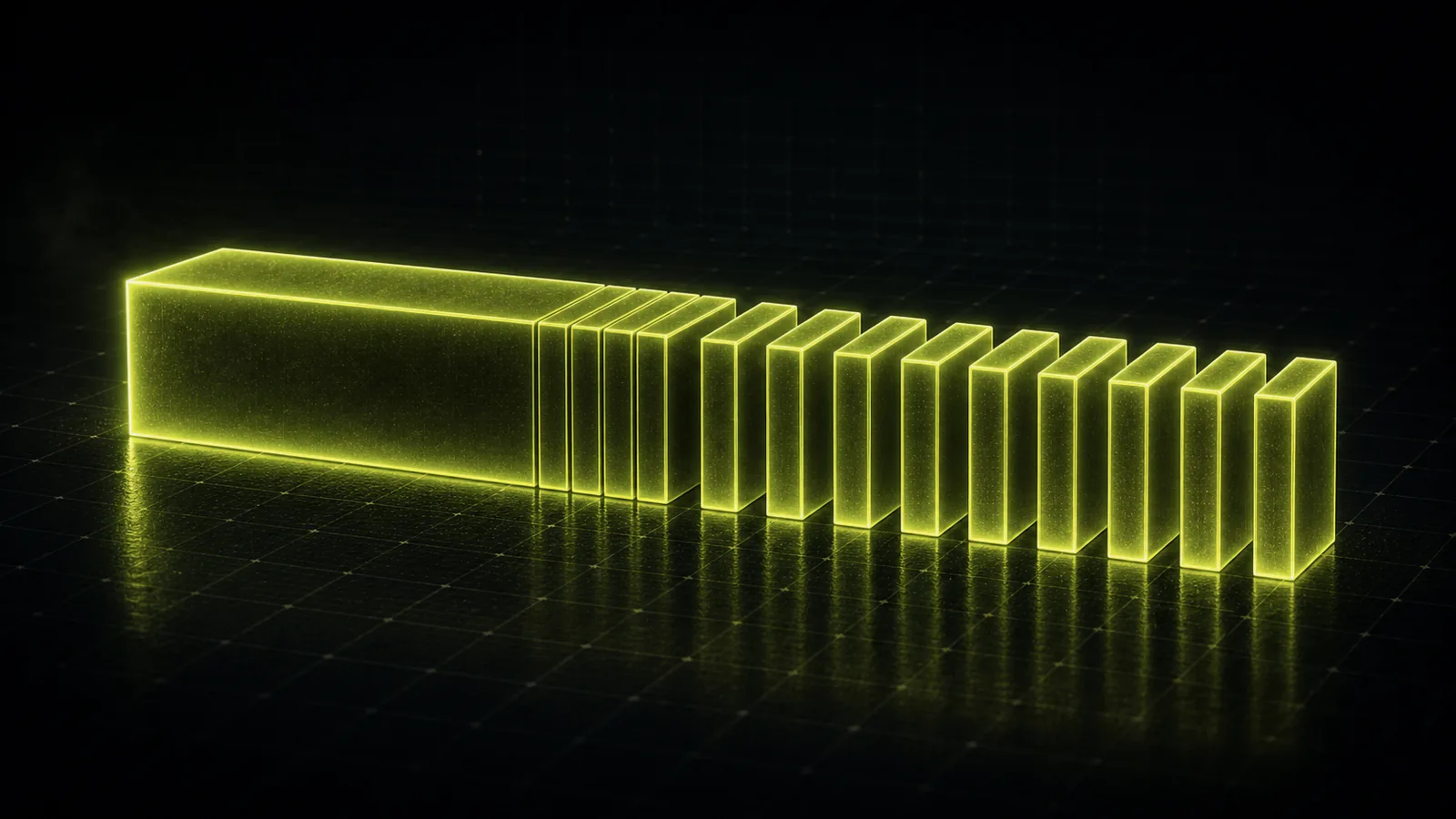 An equity bar is carved into identical fixed slices